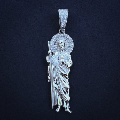 San Judas Pendant - Real 925 Silver