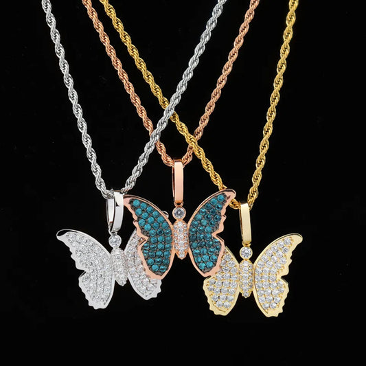 18k Gold New Butterfly pendant