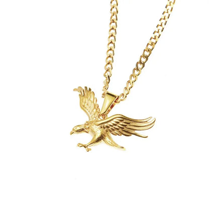 Gold Plated Eagle Gold Pendant Stainless Steel Jewelry