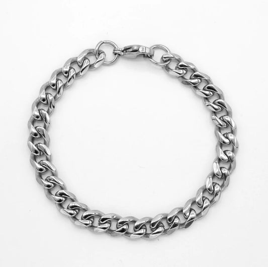 7mm Cuban Bracelet - Premium 316L Stainless