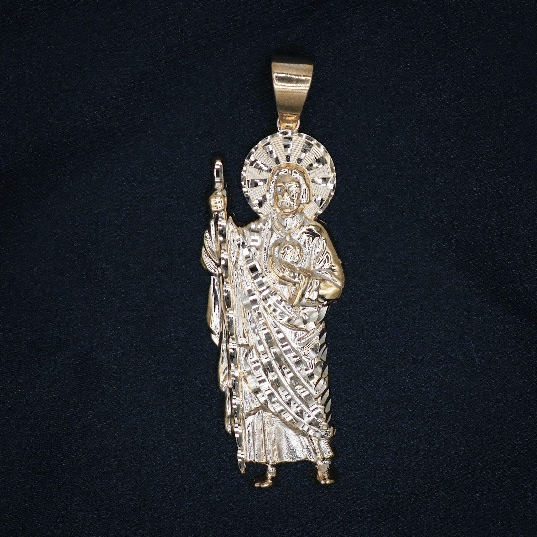 San Judas Pendant - Real 14k Gold