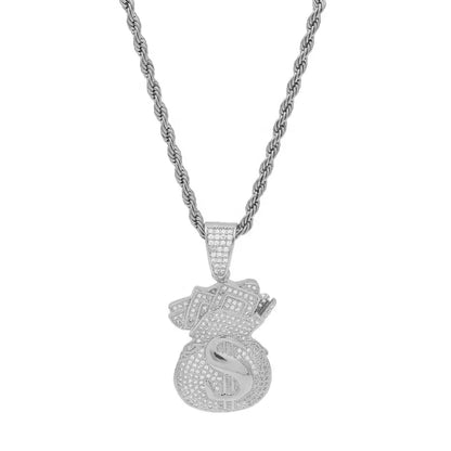 Money Bag Dollar Sign Pendant