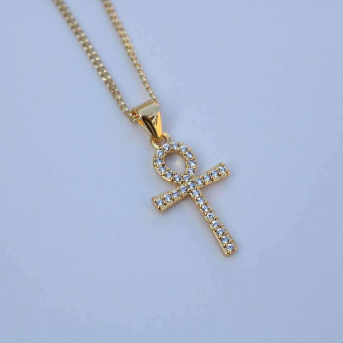 Micro Ankh Cross necklace