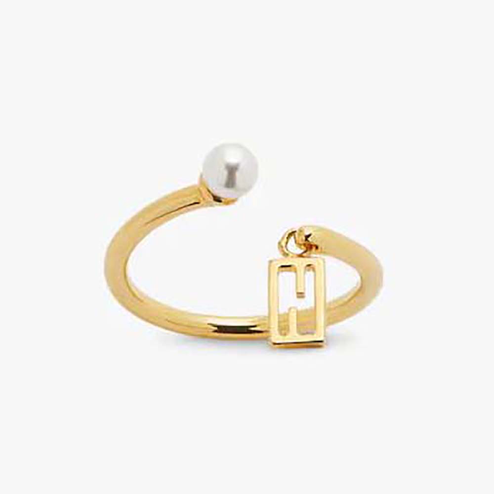 Women Baguette Ring Gold-Colored