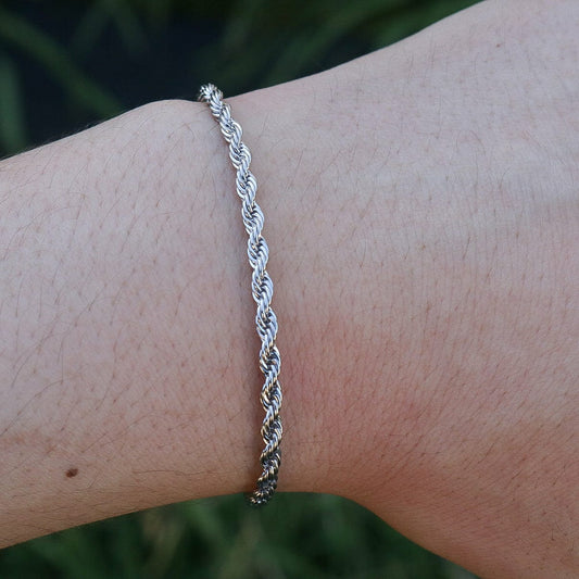 3mm Rope Bracelet - Premium 316L Stainless