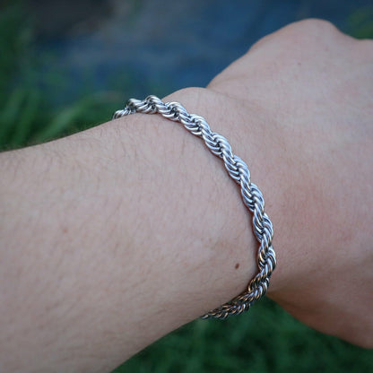 5mm Rope Bracelet - Premium 316L Stainless