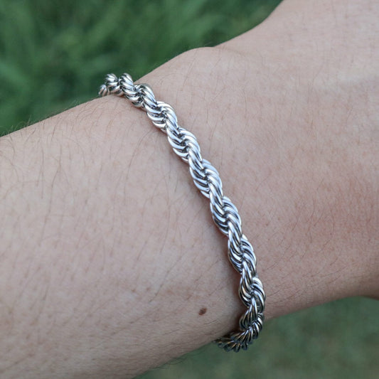 5mm Rope Bracelet - Premium 316L Stainless