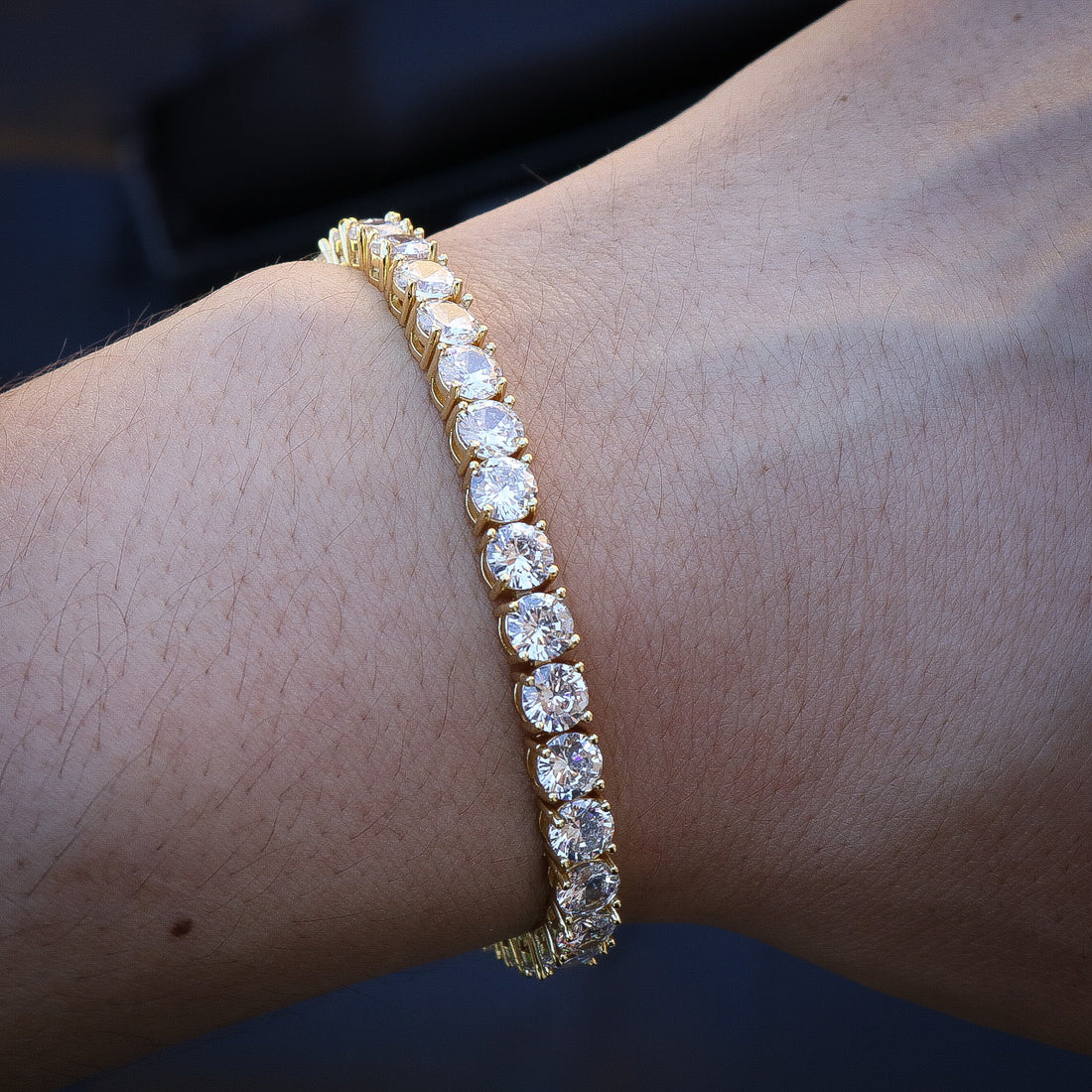 5mm Tennis Bracelet - Gold