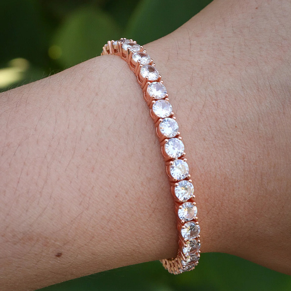 5mm Tennis Bracelet - Rose Gold