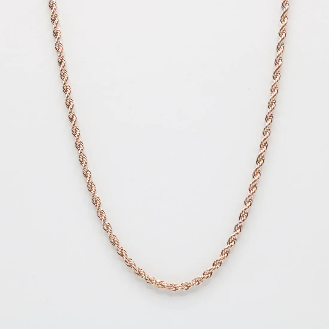 3mm Rope Chain - Rose Gold