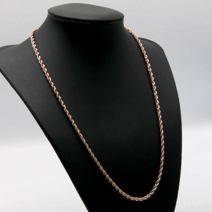 3mm Rope Chain - Rose Gold