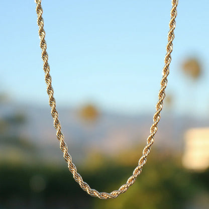 4mm Rope Chain - Gold