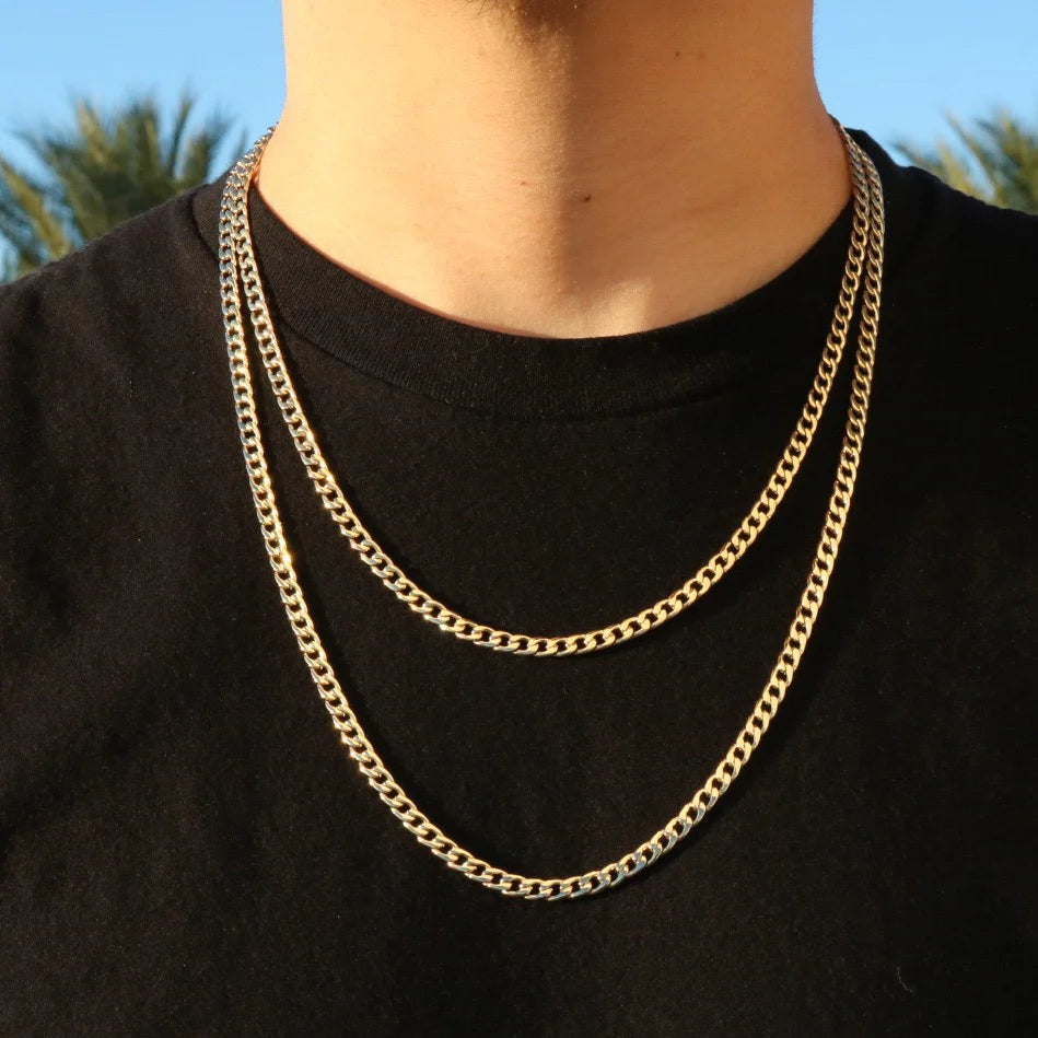 5mm Cuban Chain - Gold