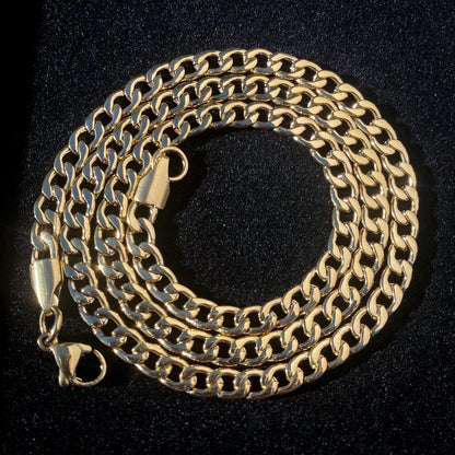 5mm Cuban Chain - Gold