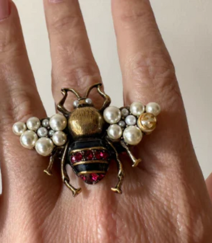 Bee Ring Adjustable Ring Band